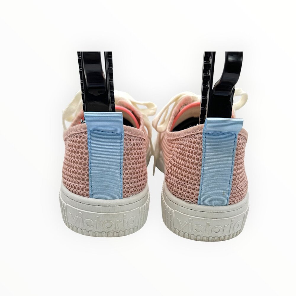 Victoria Women's 1915 Re-Edition Pink Mesh Low-Top Sneakers - Picture 3 of 10